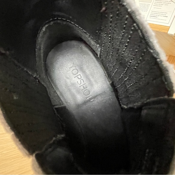 Topshop Women's Gray Velvet Cowboy Boots Embroidered Silver Insects 35 5 - Picture 11 of 12